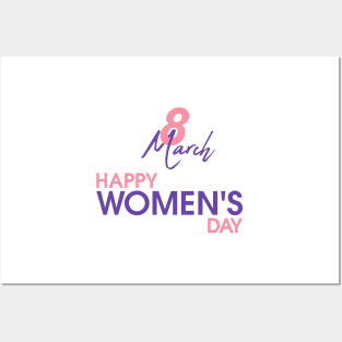 8 March happy women's day Posters and Art